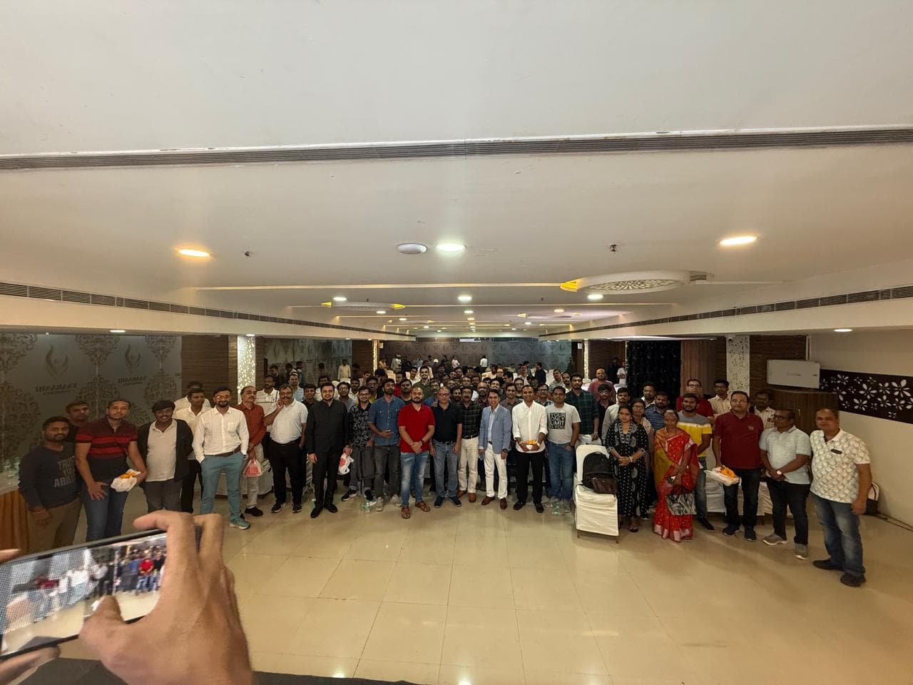 Attendees of an earlier HIE meetup gathered for a group photograph